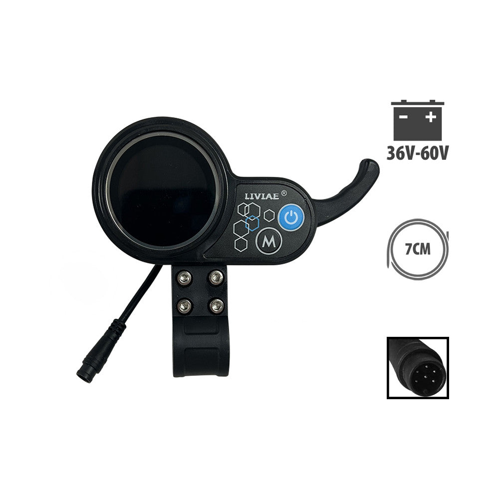 Display LIVIAE 36–60V 6-polig