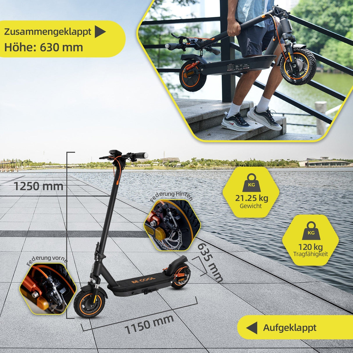 BE-COOL E-Scooter Hi20