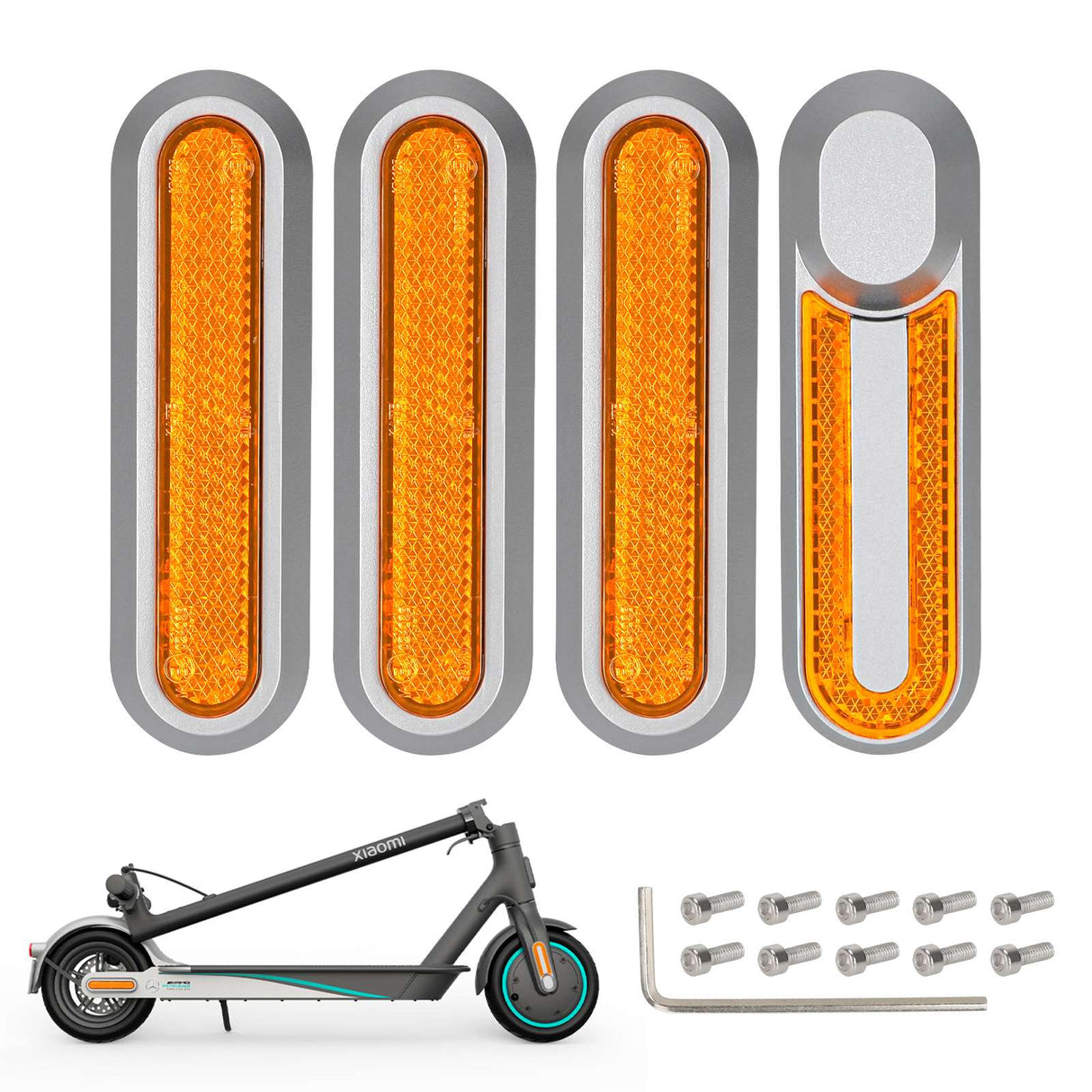 Xiaomi 4 Set Reflektoren für AMG silber