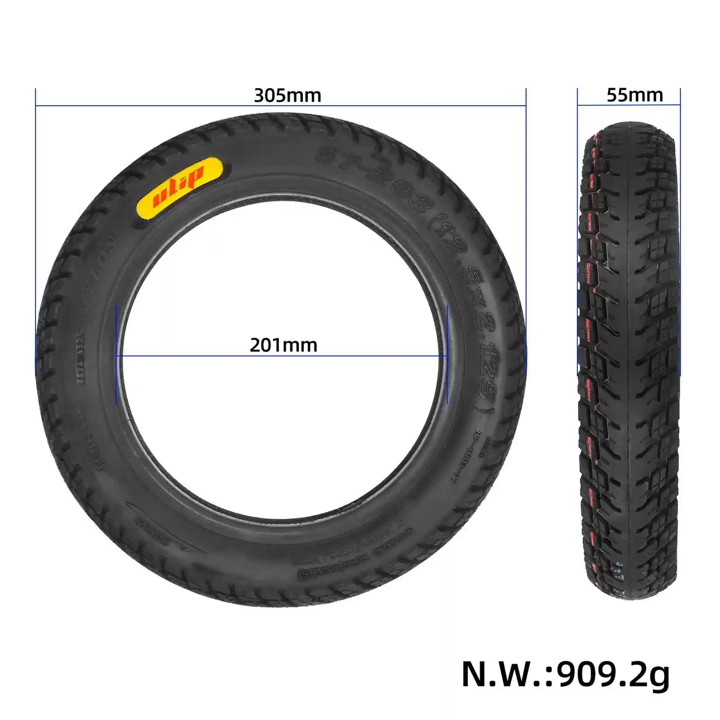 Ulip 12.5x2.125(57-203) Tubeless Reifen