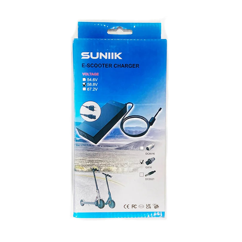 E-Scooter Netz Ladegerät 58.8V 2A 3 Pin GX16