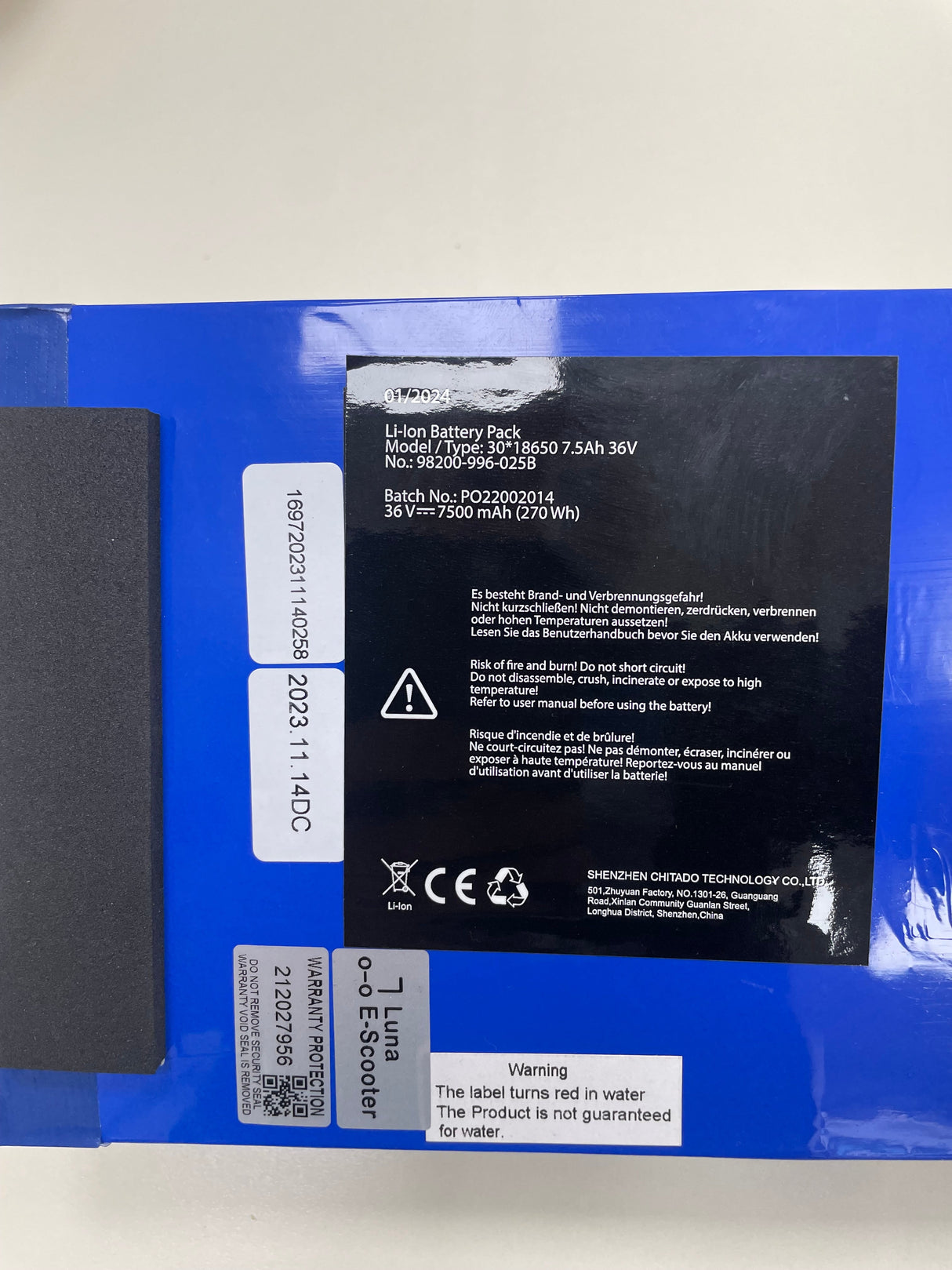 Doc Green Akku 36V 7,5Ah EKS33, EKS66, EKS77