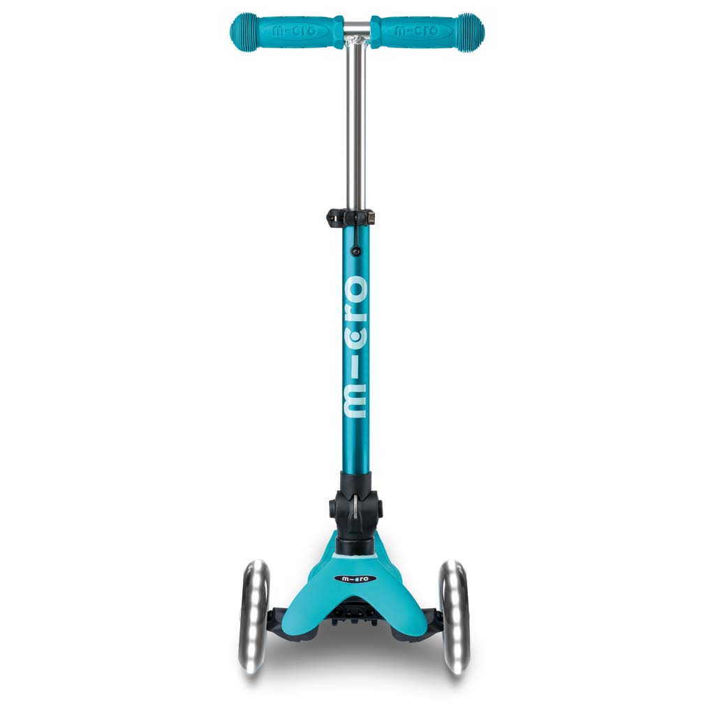 Scooter Mini MICRO DELUXE foldable mit LED Rädern aqua - MMD198