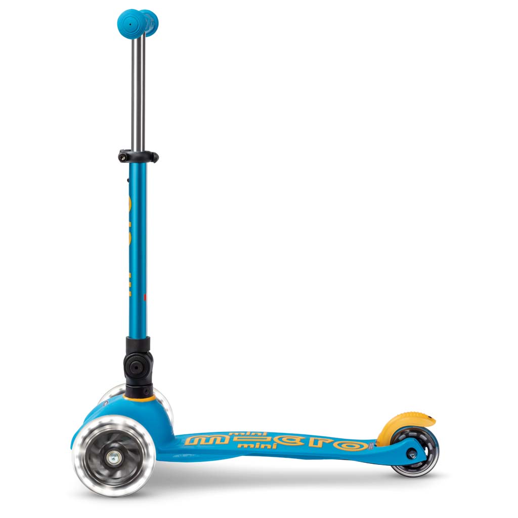 Scooter Mini MICRO DELUXE foldable mit LED Rädern blau - MMD200