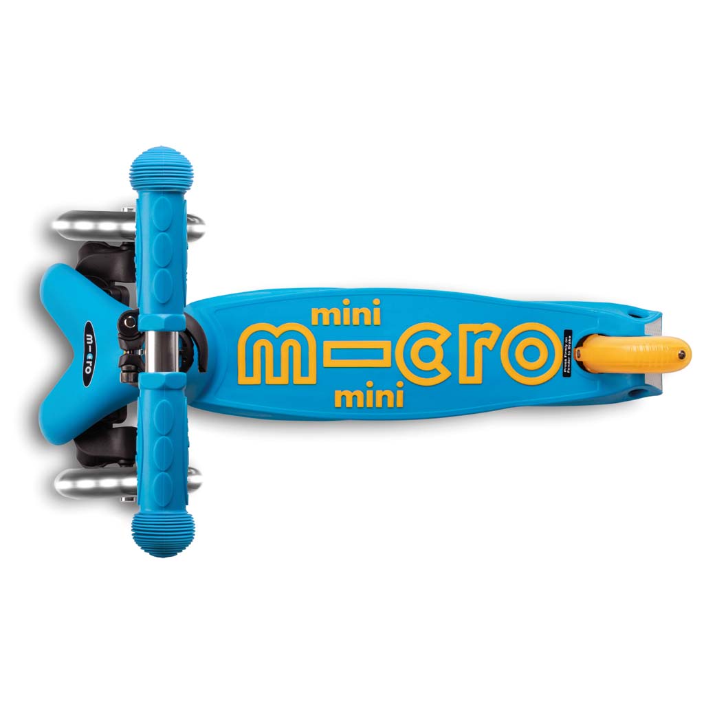 Scooter Mini MICRO DELUXE foldable mit LED Rädern blau - MMD200