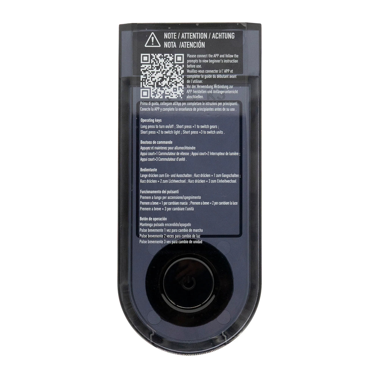 NIU Display Abdeckung KQi3