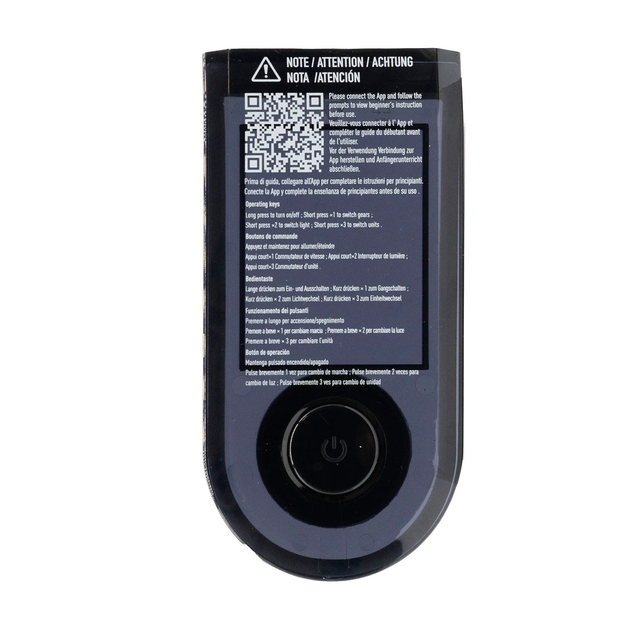 NIU Display Abdeckung KQi2