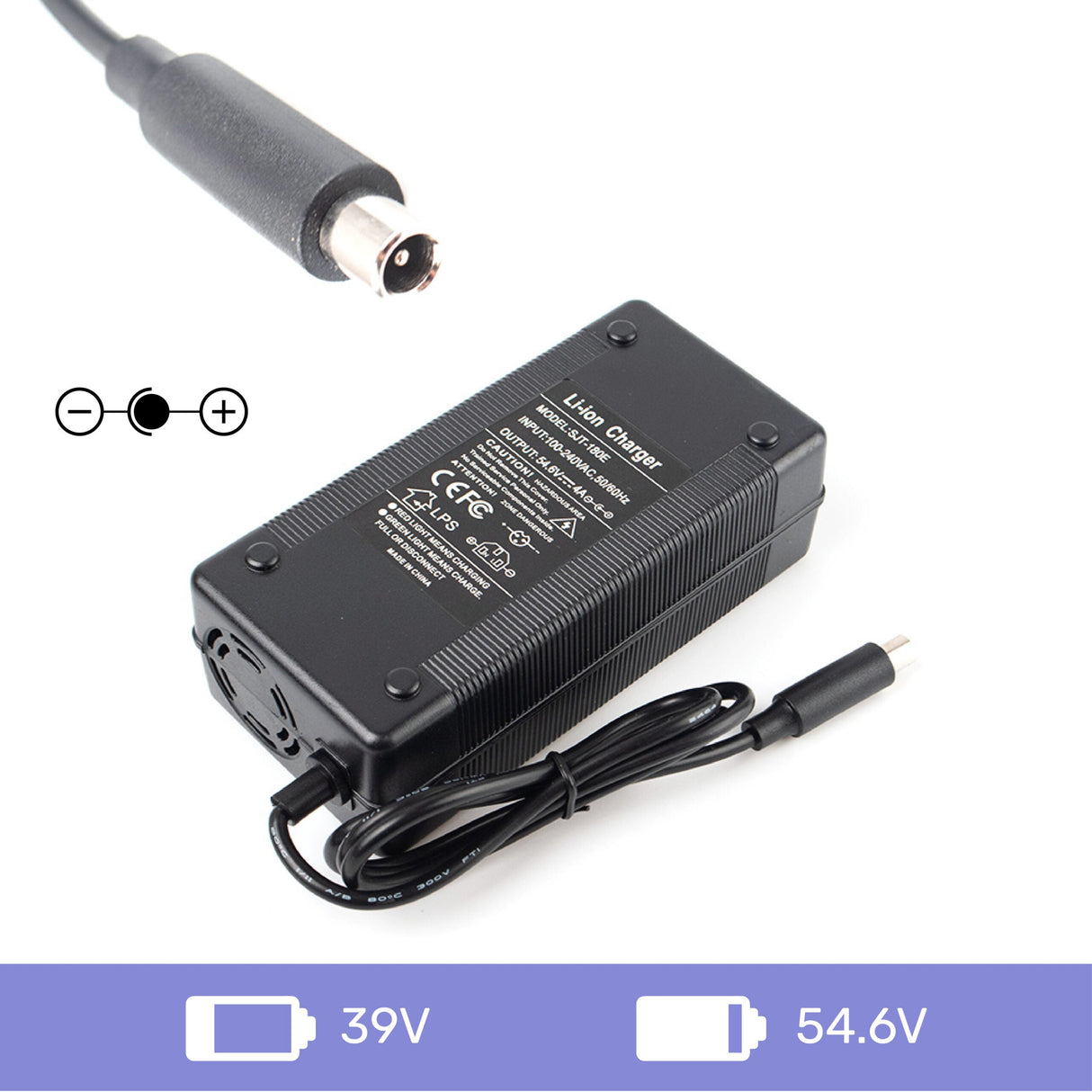 E-Scooter Netz Ladegerät 54,6V 4A 8MM Dc Stecker