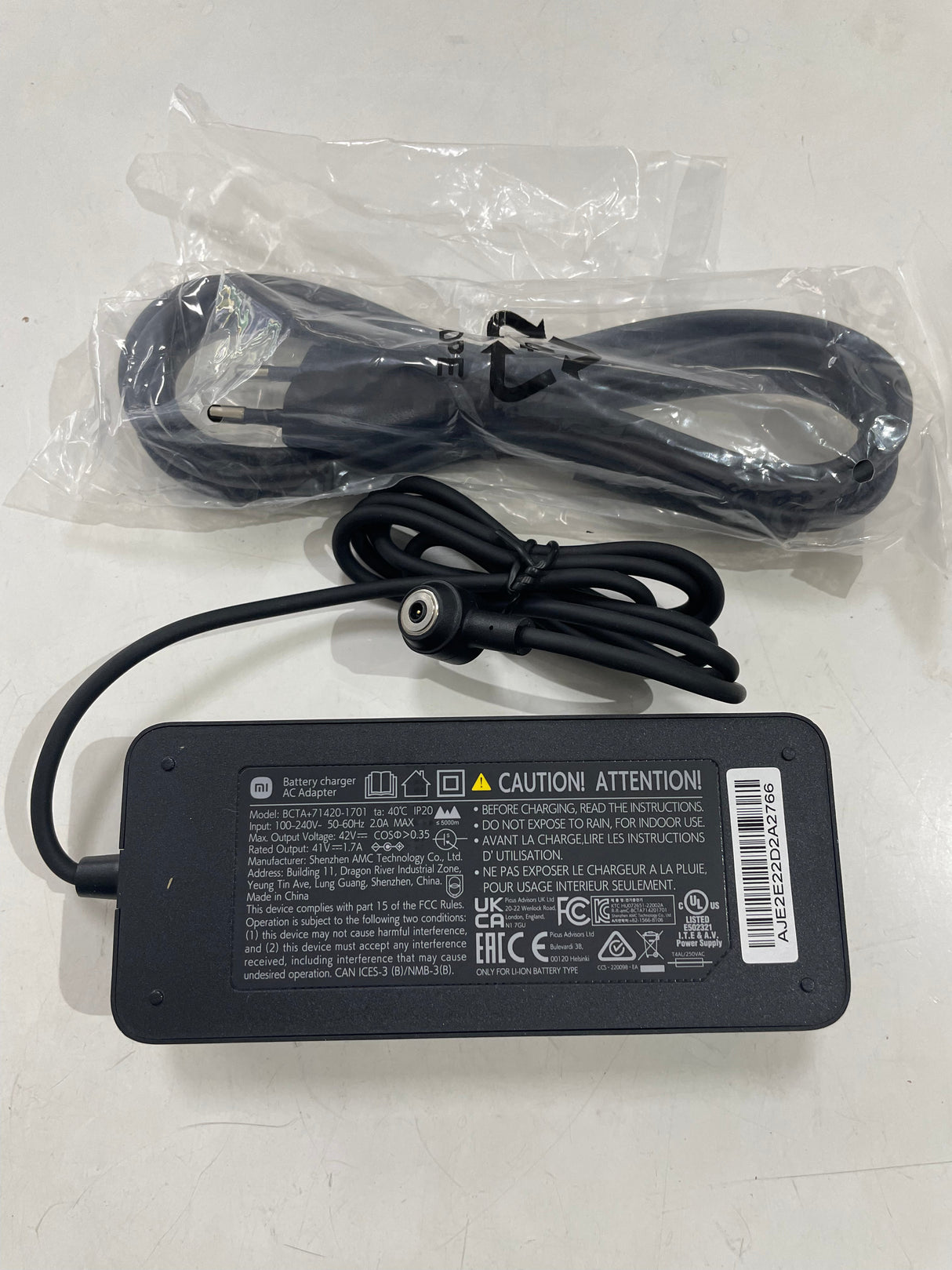 XIAOMI Mi PRO 4 NETZ LADEGERÄT 42V