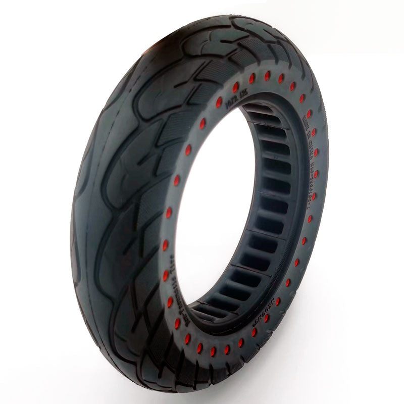 10x2.125 Vollgummi Reifen Rot Gepunktet