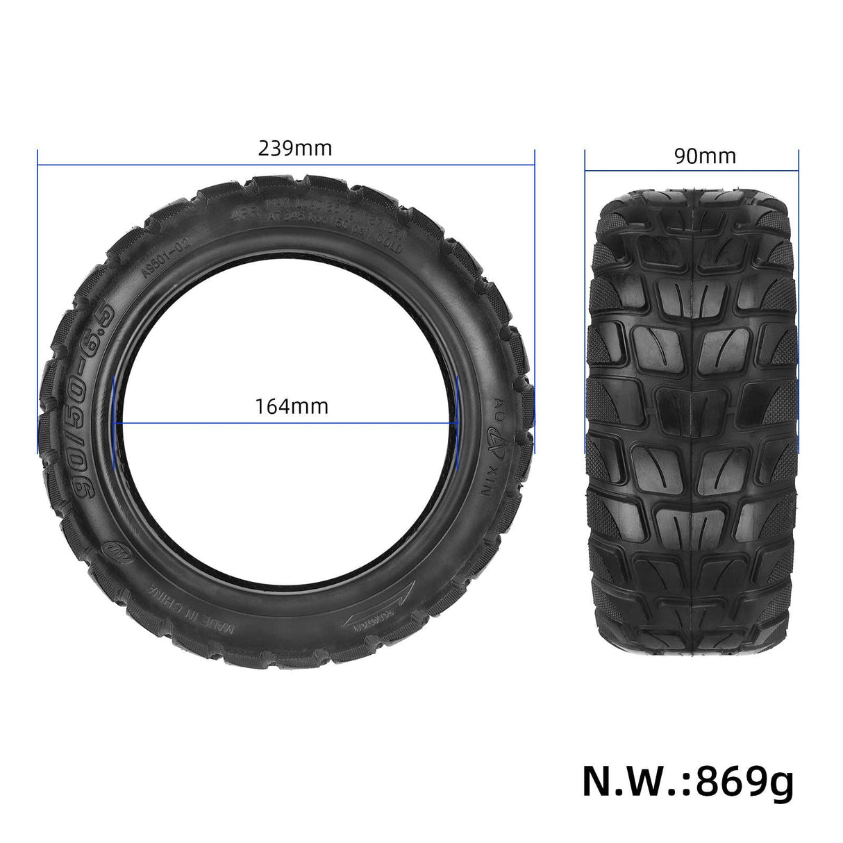 90/50-6.5 Off Road Tubeless Reifen