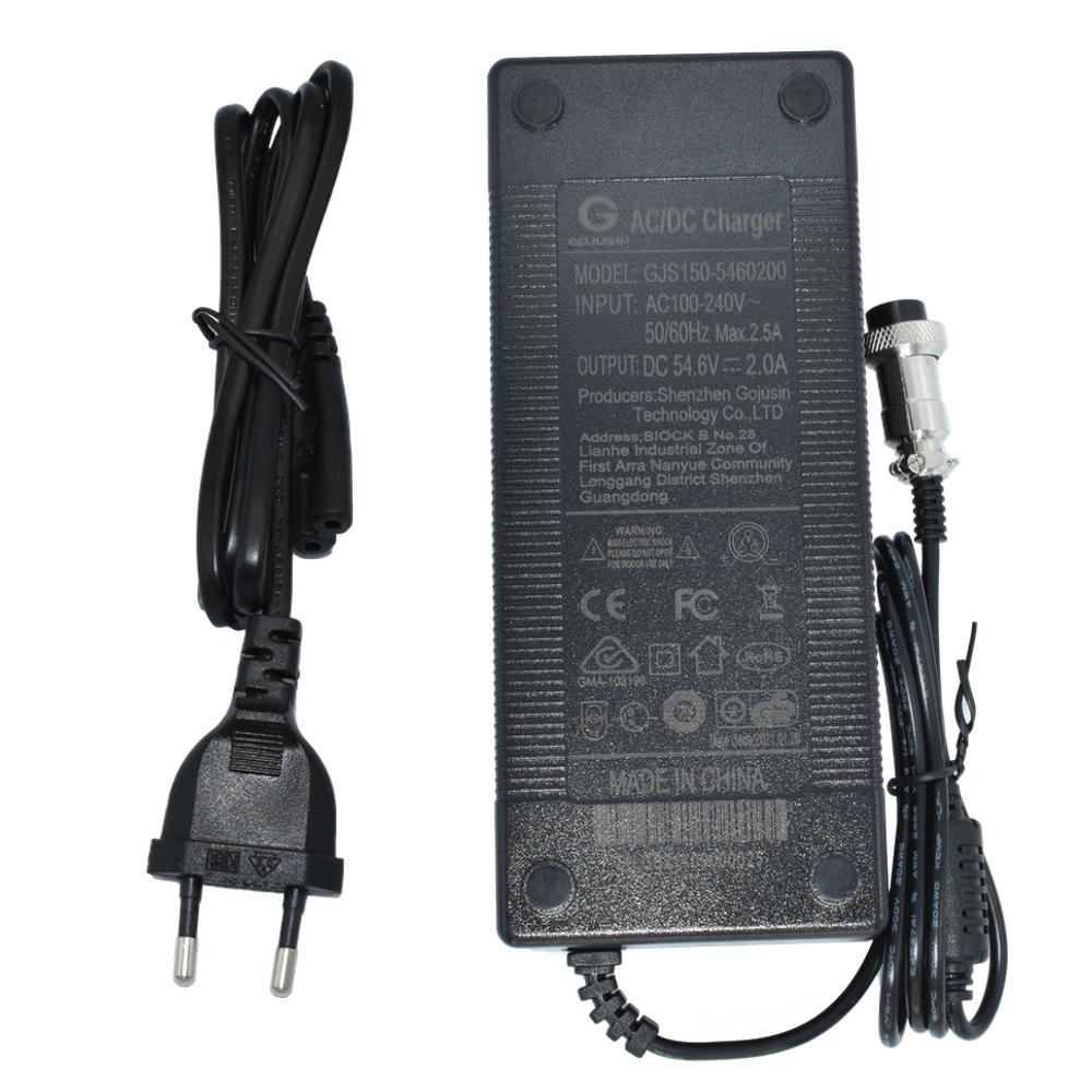 E-Scooter Netz Ladegerät 54,6V 2A GX16 3 Pin