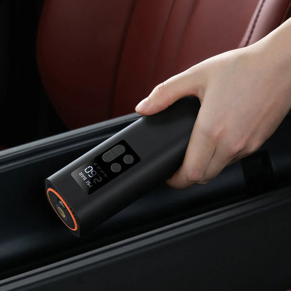 Baseus Mini-Reifenkompressor für Zigarettenanzünder – Schwarz