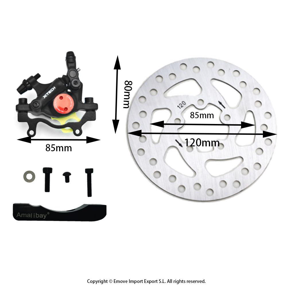 XTECH KOMPLETTE BREMSKIT FÜR XIAOMI M365 / PRO