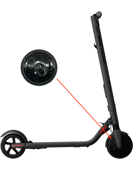 NINEBOT Motor mit Vorderrad passend für ES1 & ES2 & ES4