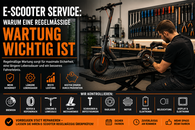 E-Scooter Service: Warum eine regelmäßige Wartung wichtig ist