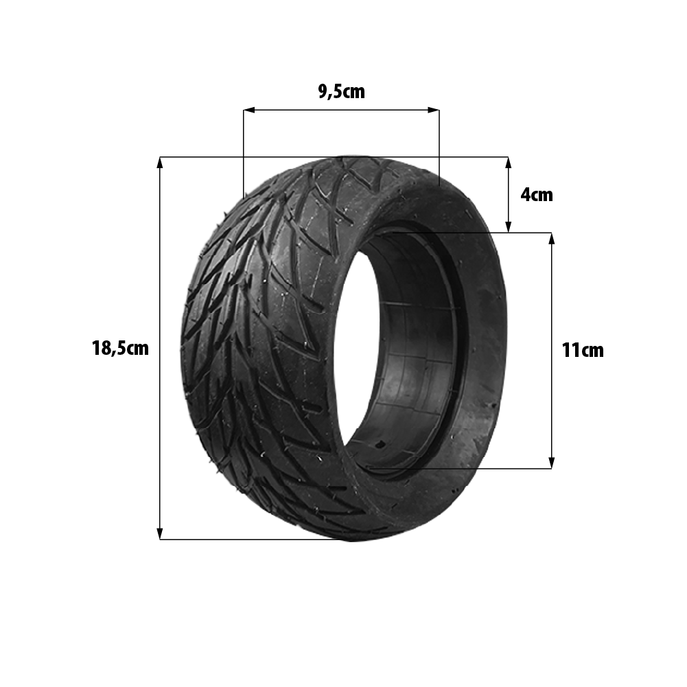 200x90 Vollgummireifen