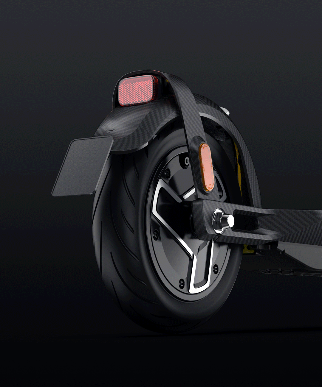 NIU KQi Air Carbon Leichtester Elektro-Roller Black (EU-Version)