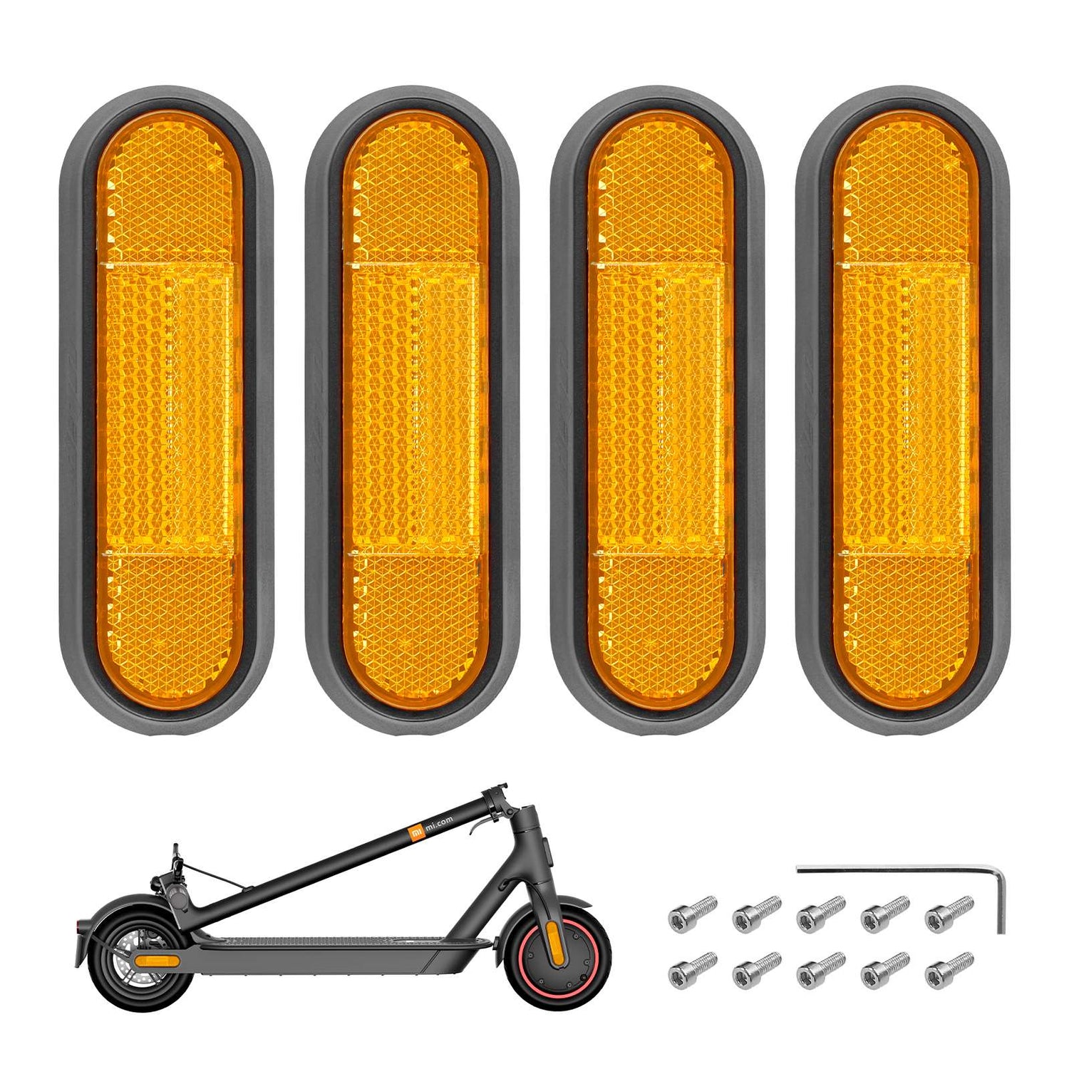 4er-Set Reflektor Abdeckung