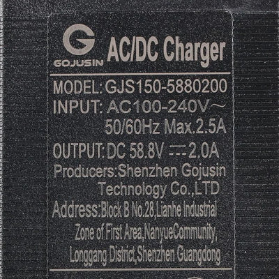58,8V 2A 3Pin GX16 Netz Ladegerät