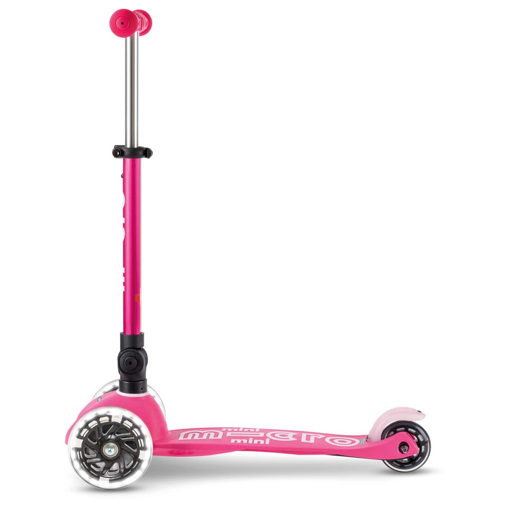 Scooter Mini MICRO DELUXE foldable mit LED Rädern pink - MMD197