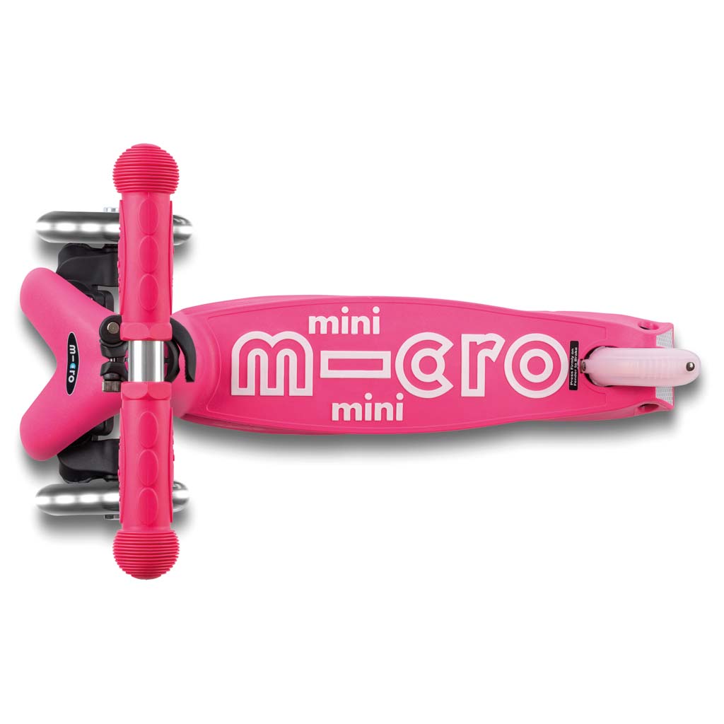 Scooter Mini MICRO DELUXE foldable mit LED Rädern pink - MMD197