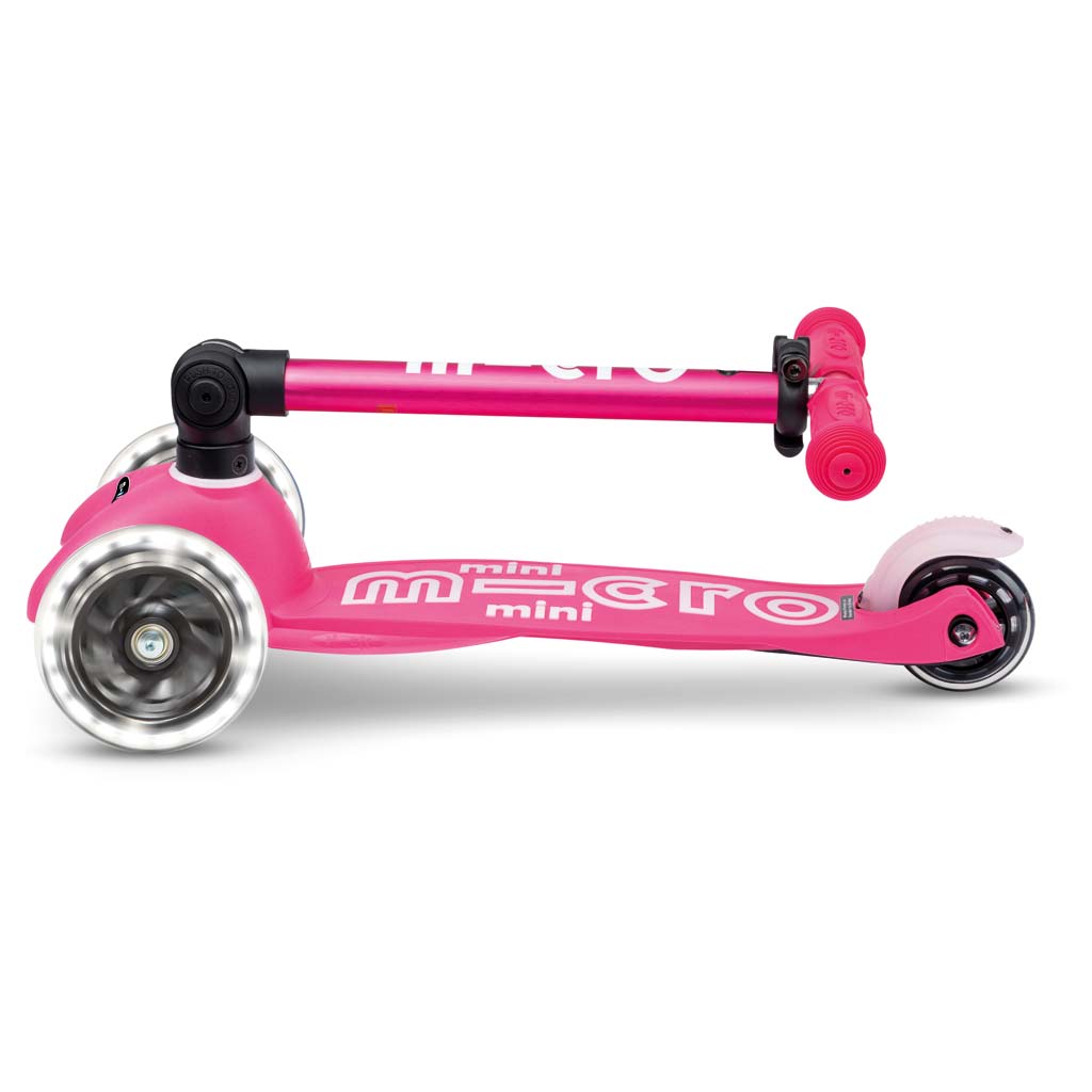 Scooter Mini MICRO DELUXE foldable mit LED Rädern pink - MMD197