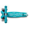 Scooter Mini MICRO DELUXE foldable mit LED Rädern aqua - MMD198