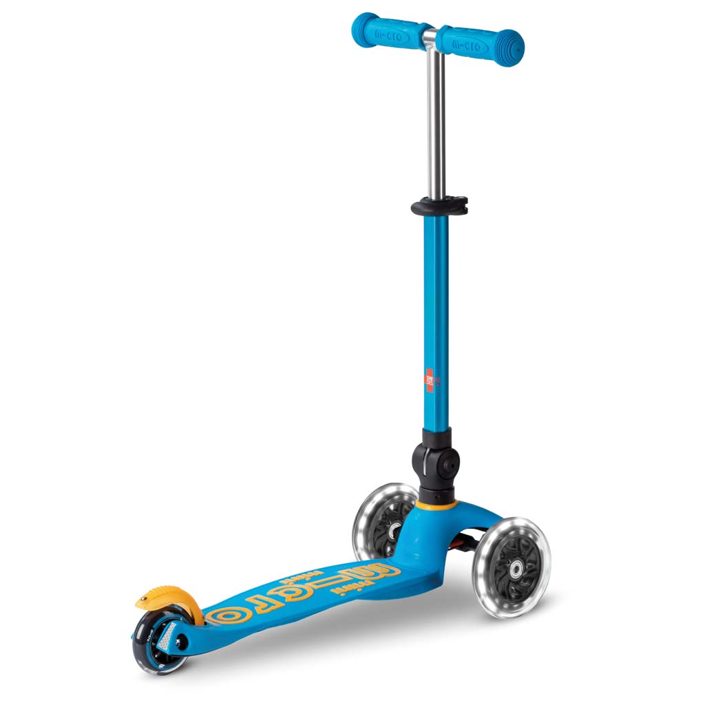 Scooter Mini MICRO DELUXE foldable mit LED Rädern blau - MMD200