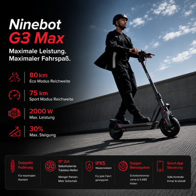 Segway Ninebot eKickScooter MAX G3 + Luna Full Service
