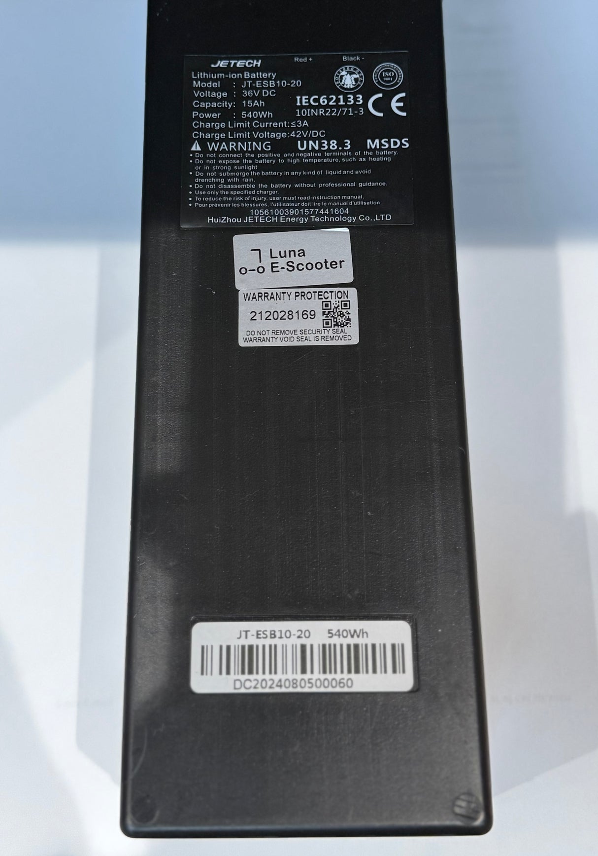 Jetech E-Scooter Akku 36V 15Ah