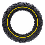 10x2.125 Vollgummi Reifen - Gelber Streifen