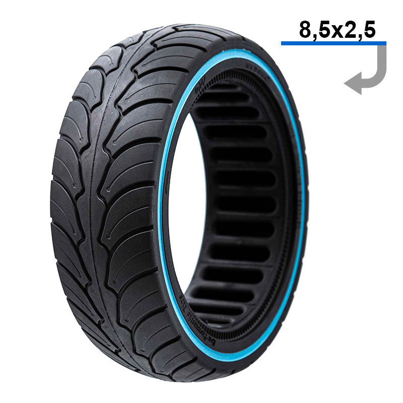 8,5×2,5 – Vollgummi Reifen für Dualtron Mini Blau