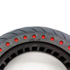 10x2.125 Vollgummi Reifen Rot Gepunktet