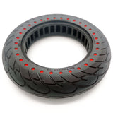 10x2.125 Vollgummi Reifen Rot Gepunktet