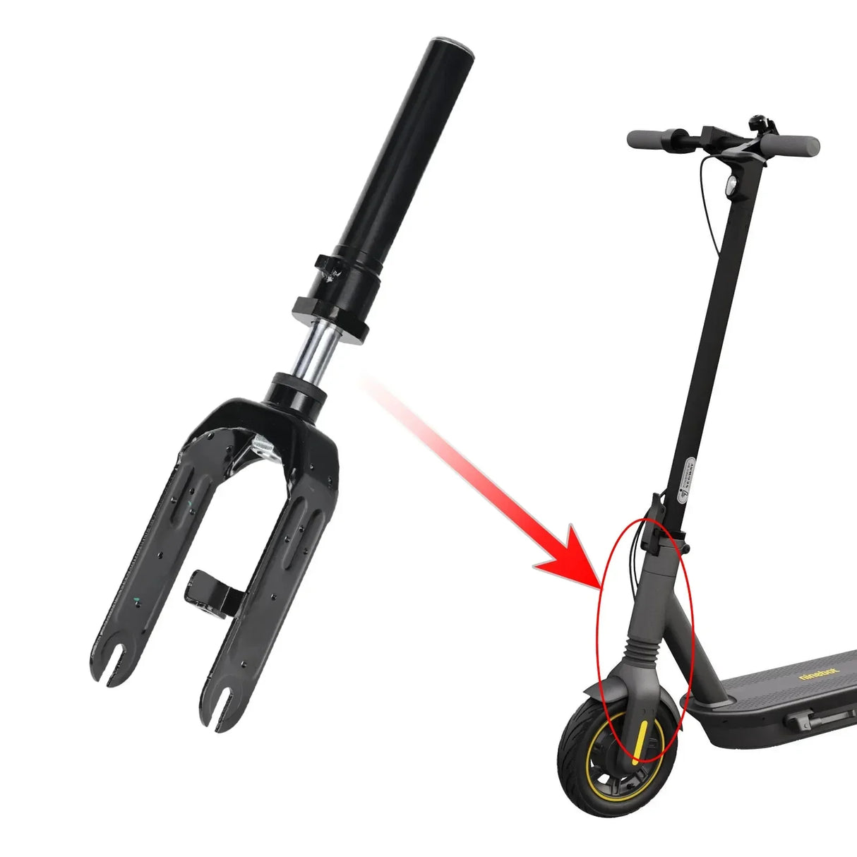 Ninebot Max G2 Vorderradgabel mit Stoßdämpfer