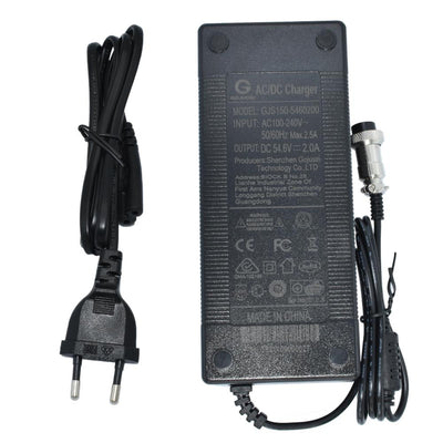 E-Scooter Netz Ladegerät 54,6V 2A GX16 3 Pin