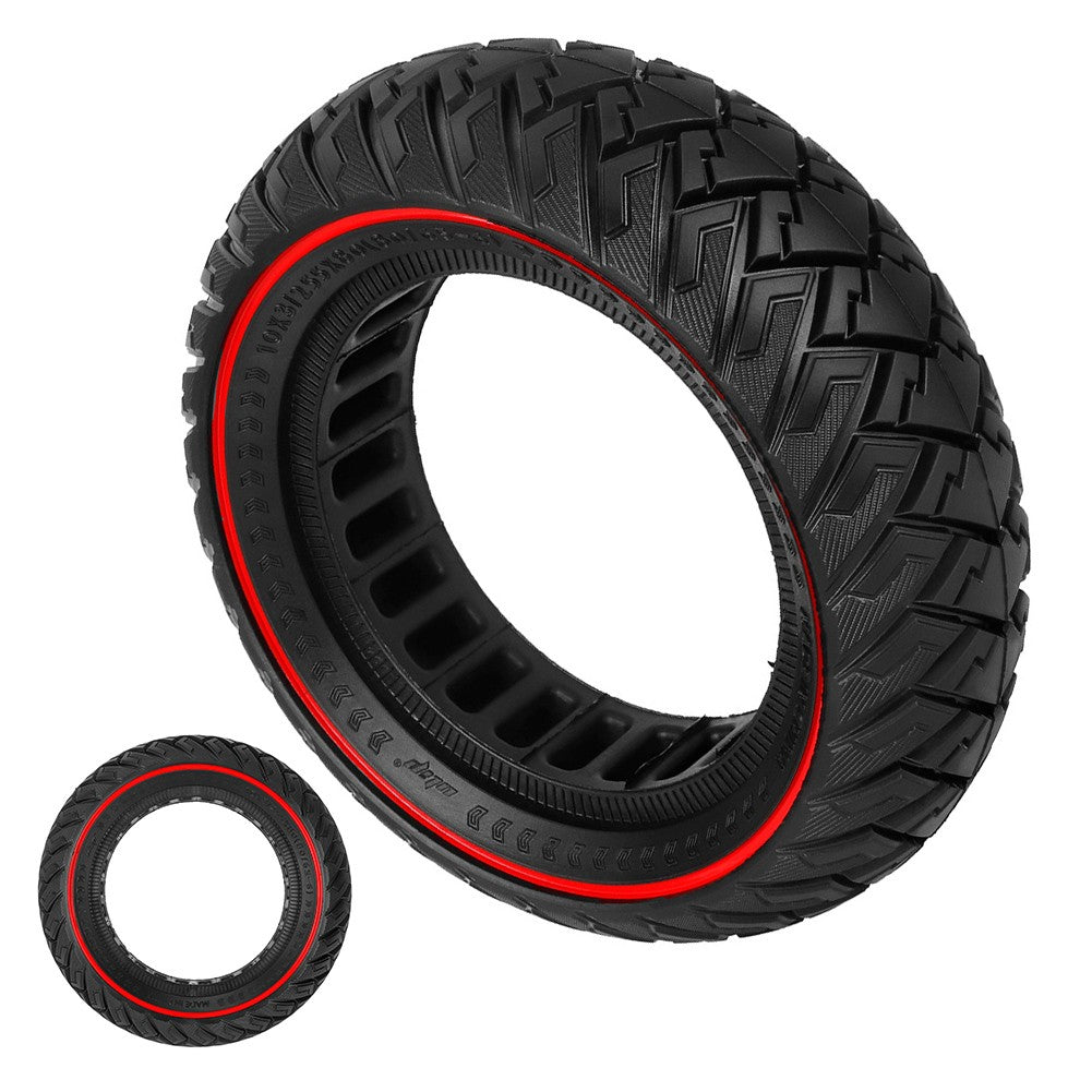 10x3 Vollgummi Reifen Semi Offroad Rote Streifen