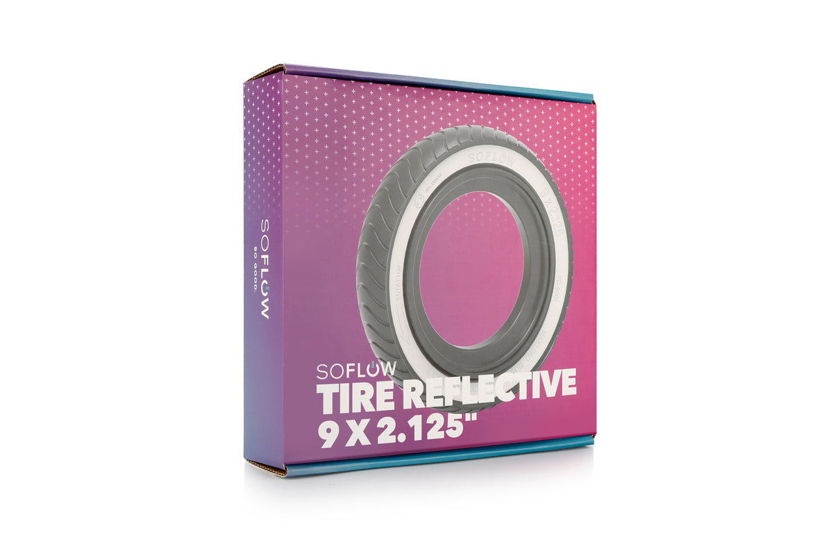 Soflow Reifen mit Reflektor 9 Zoll