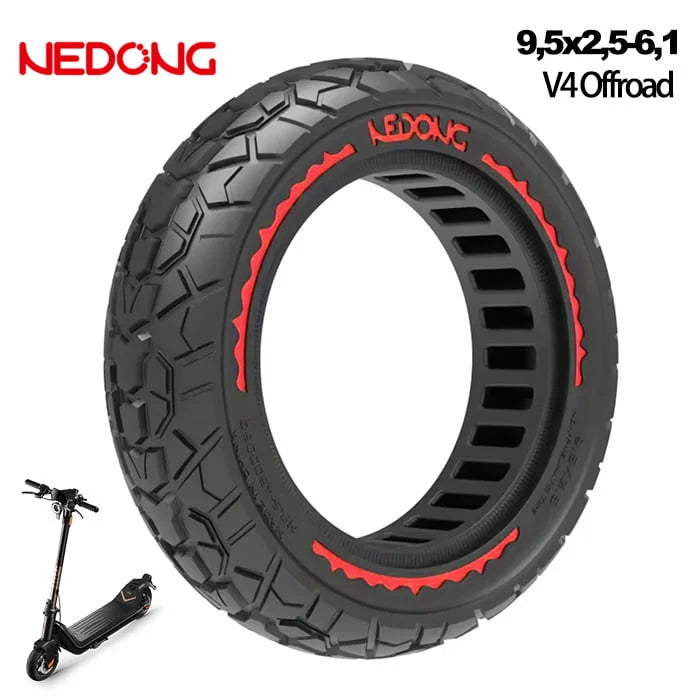 9,5x2,5 Niu Vollgummi Offroad Reifen