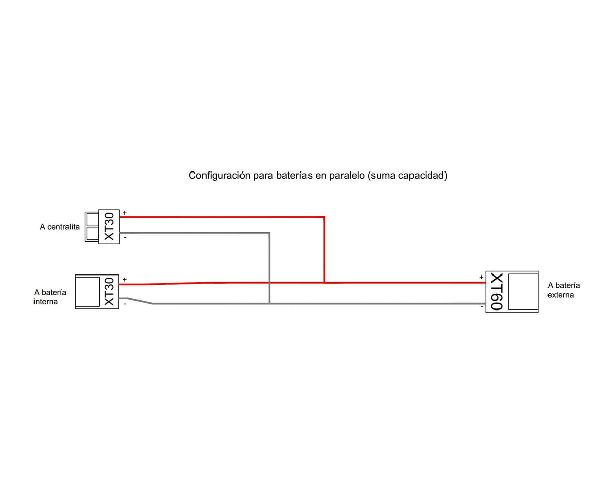 Paralleles Verbindungskabel für Zusatz Akku Y Cable