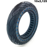 10x2.125 Vollgummi Reifen - Blaue Punkte